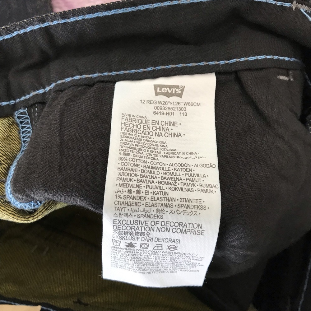 Levi’s 511 Skinny Fit Brand New Jeans for Big Boys - Picture 9 of 11